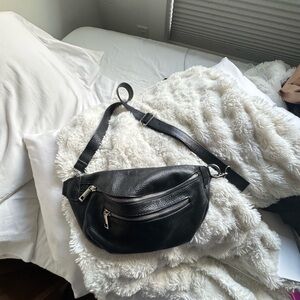 Black Leather Women's Bag